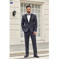 thumbnail image 4 of COOFANDY Mens 2 Piece Suit One Button Peaked Lapel Tuxedo Jacket Dress Pants Outfit, 4 of 6