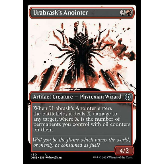 MtG Phyrexia: All Will Be One Uncommon Urabrask's Anointer (Compleat Foil) #450