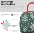 thumbnail image 3 of Womens Green Christmas Snowflake Pattern Lunch Box for Work,Insulated Lunch Bag for Women,Loncheras Para Mujer,Leakproof Adult Lunch Bag for Work,Beach,Travel,Picnic,Camping, 3 of 7
