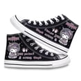thumbnail image 4 of Kuromi-zapatos con dibujos animados de corazón para niña, el mismo estilo, lona alta, animación periférica, estudiantes masculinos y femeninos, informales, 2024, 4 of 5