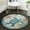 Sea Turtle, variant on Soccer Rug Round Football Round Area Rug Carpet Floor Chair Mat for Bedroom Velvet round floor mat