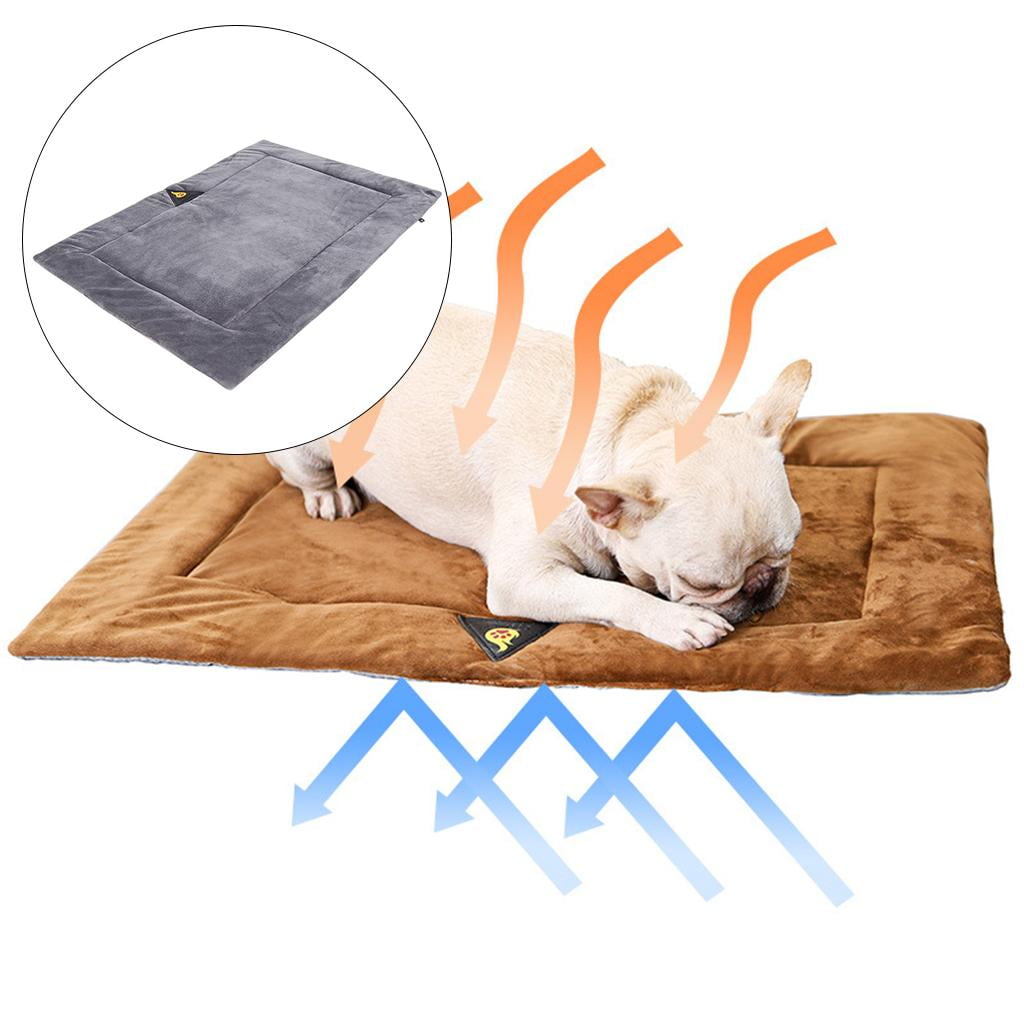 Bvdfgk Comfortable Dog Bed Mat Blanket Pad Pet Crate Cushion Cat Puppy Sleeping Pad Non Gray XL