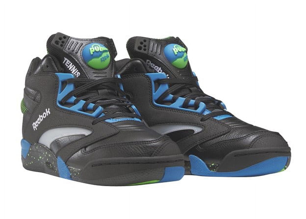 Mens Reebok SHAQ VICTORY PUMP Shoe Size 11.5 Core Black Energy Blue Solar Lime Basketball Walmart