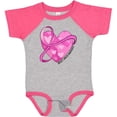 thumbnail image 3 of Inktastic Breast Cancer Awareness- Pink Ribbon Around Heart Boys or Girls Baby Bodysuit, 3 of 5