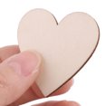 thumbnail image 3 of 100Pcs Cortes De Bricolaje Beige Para Boda Amor De Madera En Forma De Corazón Decoración Artesanal Unique Bargains madera artesanal sin terminar, 3 of 3