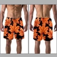 thumbnail image 3 of luoweisi Men's Beach Shorts Quick Dry Swim Trunks with Mesh Lining Maple Leaf L, 3 of 5