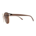 thumbnail image 3 of Polarized Womens Ribbon Frame Designer Fashion Style Sunglasses Gold Tan Brown, 3 of 4