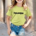 thumbnail image 2 of Little Kid Children City Place Name Theme Printed T Shirt Boys And Girls Casual Comfortable Top Top Hoodies for Teen Girls Western Tops for Teen Flannel 14 Years Bikini 7-8 Years Green, 2 of 4