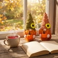 thumbnail image 1 of Paquete de 2 Adornos de Mesa de Gnomo de Otoño, Set de Muñeca sin Rostro de Calabaza y Girasol, Figuritas de Gnomo de Pie para Decoración de Escritorio Interior, Recuerdos de Fiesta de Acción de, 1 of 6