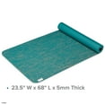 Evolve by Gaiam Jute Yoga Mat, Teal, 5mm Thick
