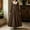 Coffee, variant on HCBY Women's Vintage Renaissance Maxi Dress with White Pointed Collar and Ruffled Cuffs, Long Sleeve High Waist Pleated A-Line Gown for Halloween Fall Party and Festival