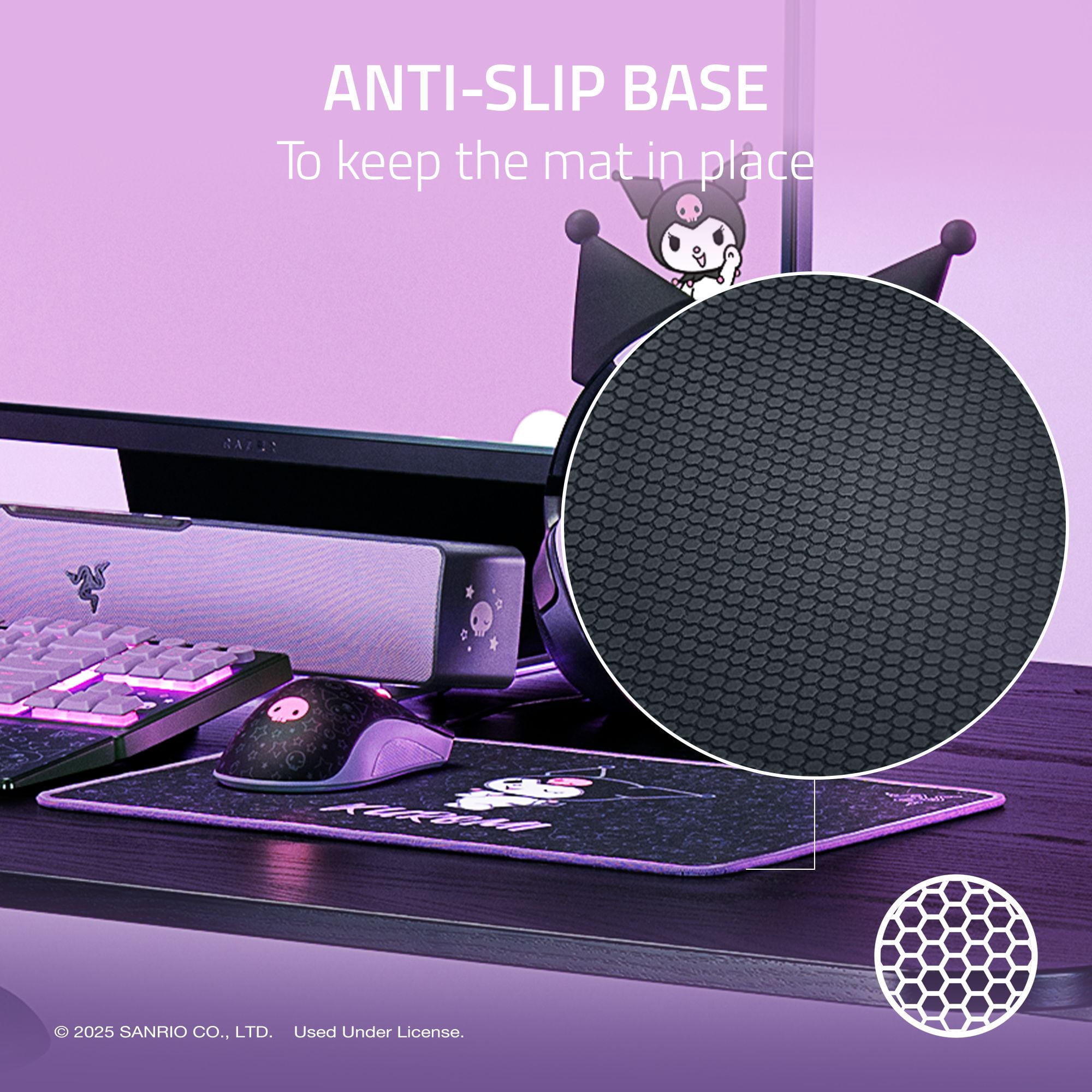 Razer DeathAdder Essential and Goliathus Mouse Mat Bundle - Kuromi Edition