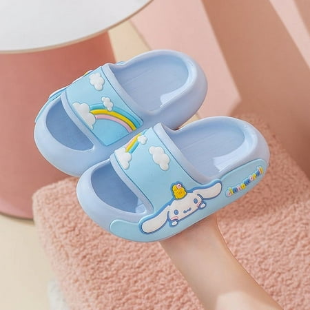 

Summer Sanrio Cartoon Children‘s Slippers Hello Kitty Soft Anti-Slip Indoor Outdoor Sandals for Girls Boys Beach Shose 2024 New