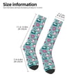 thumbnail image 5 of Balery Swimming Bulldog Printed Novelty Socks Men's Women's Crew Socks Sports Socks Knee High Socks Cotton Socks Quirky and Cool Socks, 5 of 9