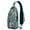 Greenish-blue-5, variant on Sling Backpack – Cute Dino Pattern Bag for Women – Colorful Funny Shoulder Purse for Men and Dino Fans