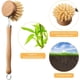 thumbnail image 4 of Nvzi Cepillos de madera para platos (1 unidad) con mango de madera - Cepillo de madera para limpiar sartenes y ollas con cabezal reemplazable, 4 of 5