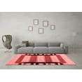 thumbnail image 3 of Ahgly Company Indoor Square Abstract Red Contemporary Area Rugs, 6' Square, 3 of 4