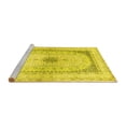 thumbnail image 2 of Ahgly Company Machine Washable Indoor Round Persian Yellow Traditional Area Rugs, 3' Round, 2 of 4