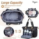 thumbnail image 3 of Bolsa para pañales Tonyeee, impermeable, grande, negra, con cambiador, 3 of 6