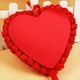 thumbnail image 5 of Cojín romántico para bodas, con forma de corazón, decoración duradera con cinta y perlas. Azul claro, 5 of 6