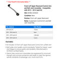thumbnail image 2 of Front Left Upper Rearward Control Arm and Ball Joint Assembly - Compatible with 2012 - 2014 Audi A5 2013, 2 of 2