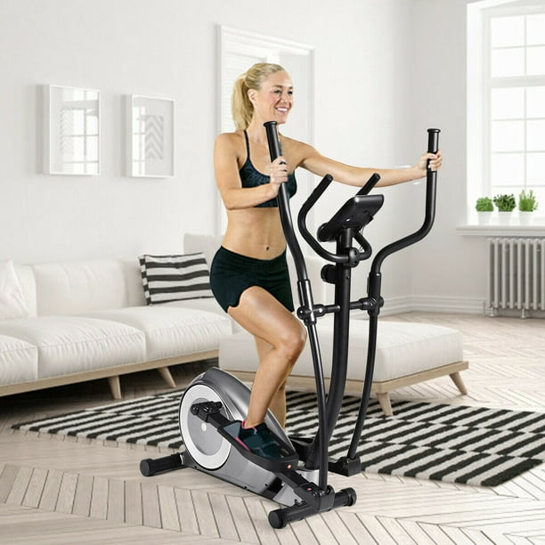 Gymax Magnetic Elliptical Machine Trainer Fitness Exercise Equipment Home Gym Workout