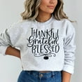 thumbnail image 4 of Thankful Grateful Blessed Thanksgiving Sweatshirt, Cute Thanksgiving Shirt, Fall Clothing, Thankful Family Shirts, 4 of 6