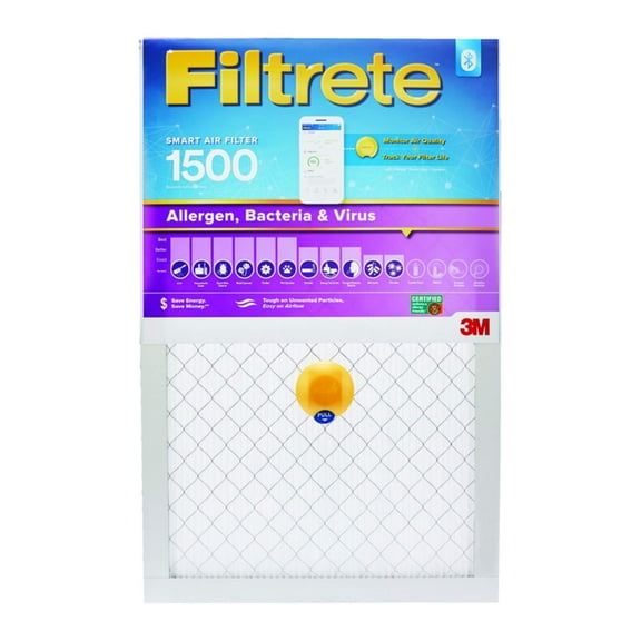 3M Filtrete 16 in. H x 20 in. W x 1 in. D 12 MERV Smart Air Filter