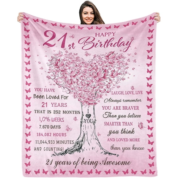 LHSHID Birthday Gifts for 13 Year Old Girls Blankets Gift Blanket Flannel Soft and Comfortable Anti static Bed Sofa Blanket 50x60in