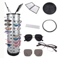 thumbnail image 5 of SHegdu Sunglasses Eyewear Holder,44 Pairs Glasses 360 Rotating Rack for Optical Stores  Display Stand(9.06"x9.06"x38.98"), 5 of 10