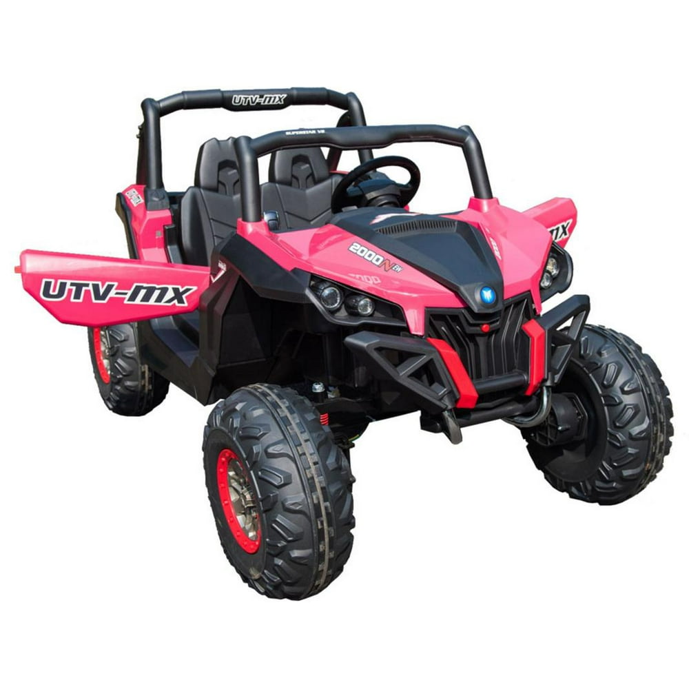  Mini  Moto  UTV 4x4 12v Kids Battery Powered Truck Pink 2 