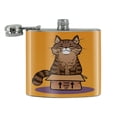 thumbnail image 2 of Cat Sitting in Box Stainless Steel 5oz Hip Drink Kidney Flask, 2 of 3