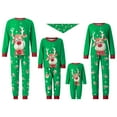 thumbnail image 1 of Arvbitana Christmas Family Matching Pajamas Set Long Sleeve Elk Print Tops Trousers Suit / Romper / Dog Wear Autumn Winter New Year Homewear Outfit for Adult Kid Baby Pet, 1 of 10