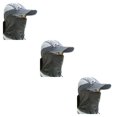 thumbnail image 3 of Eigraketly Unisex Casual a prueba de viento sombrero pantalla cara cuello solapa hombre cubierta completa protector solar gorra para el sol Type1 NO1, 3 of 6
