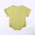 thumbnail image 3 of Avrntaa Unisex Baby Boy Girl Clothes - Infant Summer Bubble Romper Infant Plain Short Sleeve Jumpsuit 3-24M, 3 of 7