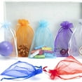 thumbnail image 2 of 50pcs/lot 7x9cm 9x12cm 10x15cm 13x18mm Drawstring Organza Bags Jewelry Packaging Bags Candy Wedding Bags Christmas Gifts Pouches Rose Red 9x12cm, 2 of 6