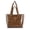 Brown, variant on Wrangler Clear Tote Bag for Women with Leopard Print Insert & Pouches, Brown