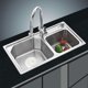 thumbnail image 4 of Paquete de 2 tapones de drenaje universales de goma de silicona de 15 cm para fregadero de cocina, lavabo de baño (blanco), 4 of 5