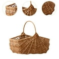 thumbnail image 6 of figatia Gift Basket Empty Picnic Basket Christmas Parties Bbqs Thanks Giving with Handle Wedding Easter Birthday Wicker Picnic Basket 31cmx20cmx26cm, 6 of 7