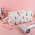 thumbnail image 6 of Quilted Large Capacity Travel Portable Carrying Case Casual Hair Tools Travel Bag for Women Girls Work Shopping Vacation Daily (Little Bear), 6 of 10