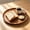 A, variant on Twfbrm Round Solid Wood Serving Tray, 12 Inch Large Decorative Tea Tray with Walnut Finish Coffee Table Tray, Non-Slip Breakfast Tray for Tea, Coffee, Snack Food, Meals