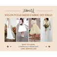 thumbnail image 5 of FabricLA 100% Nylon Tulle Mesh Fabric - Wedding Tulle Veil Fabric - 108" Wide (270 CM) Tulle Fabric Bolt of 50 Yard - Use as Wedding Gowns, Wedding Veils, Dresses, & Interior Design - White Tulle Roll, 5 of 7