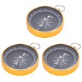 thumbnail image 4 of Zyyini 3Pcs Orienteering Compas Compas Porte-Clés en Alliage d'Aluminium pour la Randonnée Automobile, Orientation Boussole, Porte-Clés de Boussole, 4 of 8
