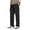 Black, variant on MKHSQHDG Male Pants Men's Casual Loose Hop Denim Work Pants Jeans with Cargo Pockets M