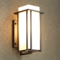 thumbnail image 2 of 110V Modern LED Wall Light - Exterior Lantern Lamp Porch Sconce Opening Design Glass Lampshade Antirust Treatment, 2 of 18