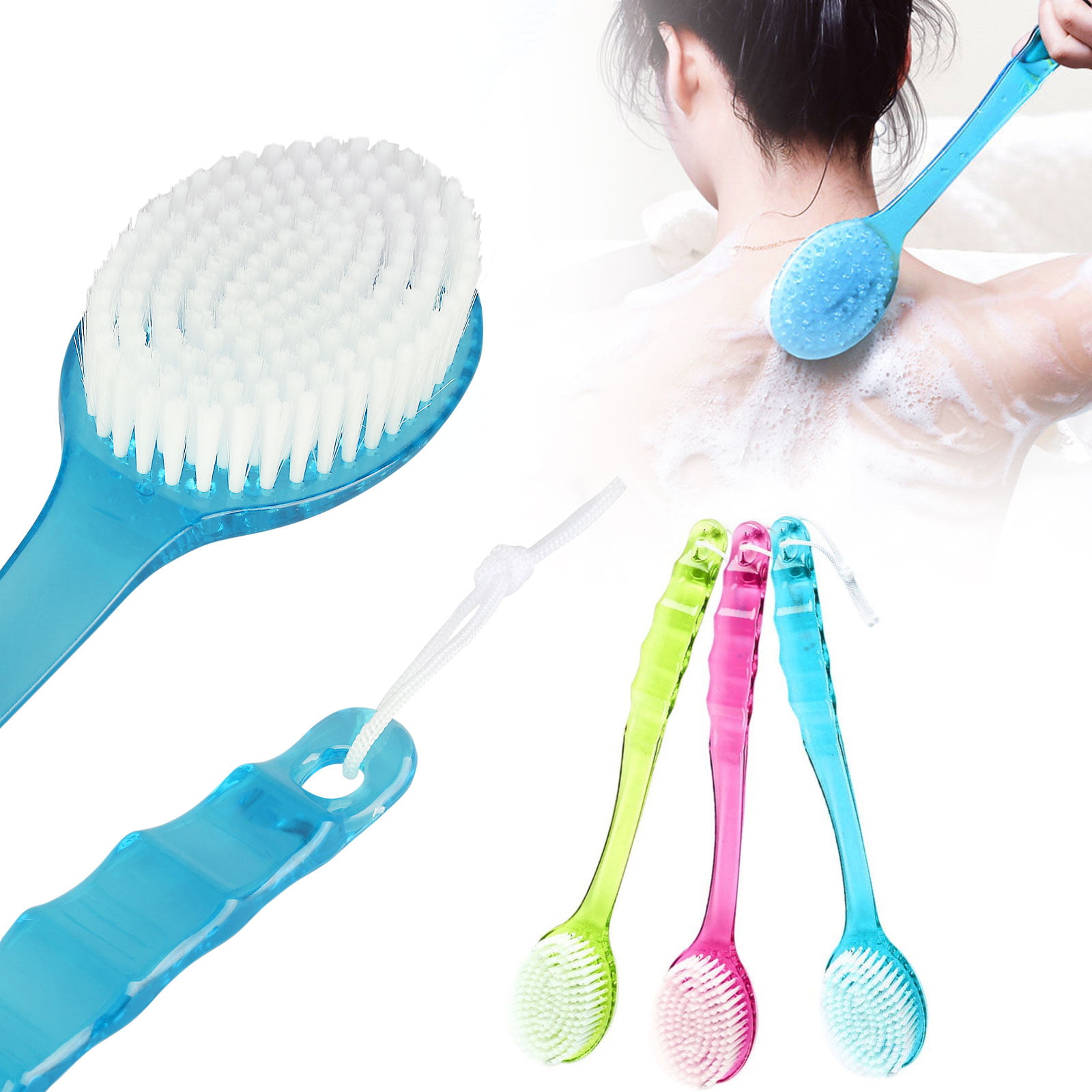 Long Soft Sponge Brush Washer Back Bath Skin Health Clean Shower Spa Scrubber 