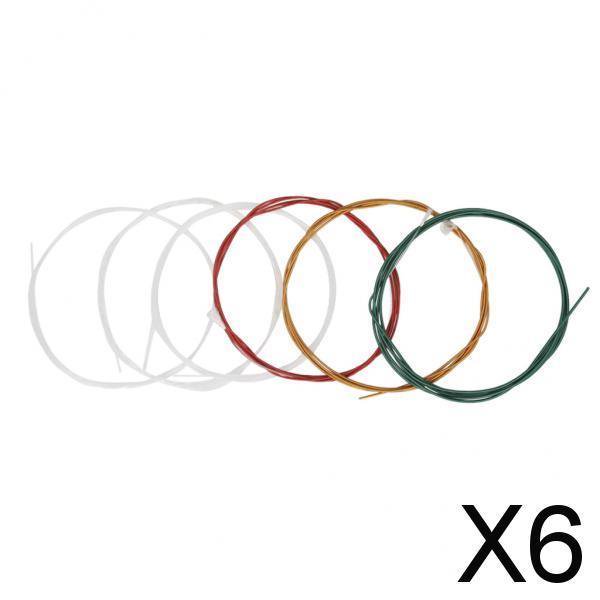 Paquete de 4-6 Cuerdas de repuesto para guitarra Baoblaze C105
