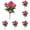 Hot Pink, variant on Artificial Impatiens Flowers 1 Bundles Outdoor UV Resistant Silk Impatiens for Patio Lawn Garden Planter Wedding Fall Thanksgiving Decor Indoor Outdoor Use
