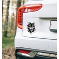 thumbnail image 4 of Wolf Face Decal for Cars & Trucks - Premium Black Vinyl Bumper Sticker - Durable Ink Splash Art Design - Waterproof Window Decal for Men & Outdoor Lovers, 4 of 8