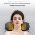 thumbnail image 4 of Heated Neck Shoulder Relaxer Pillow, Reduce Soreness Heating Neck Pillow Hot Compression Grey USB Charging Relieve Cervical Stiffness Vibration  For Sleeping, 4 of 8